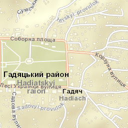 Hadiach Street Map