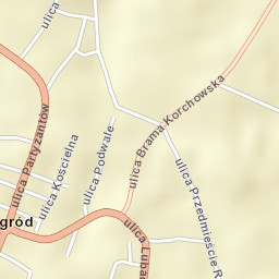 Tarnogród Street Map