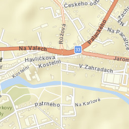 Jaroměř Street Map