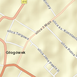 Głogówek Street Map