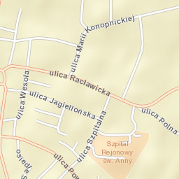 Powiat miechowski Street Map