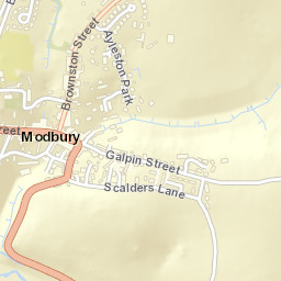 Modbury Street Map