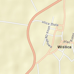 Wiślica Street Map