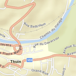 Thuin Street Map