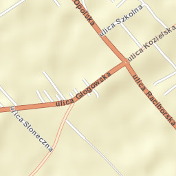 Większyce Street Map