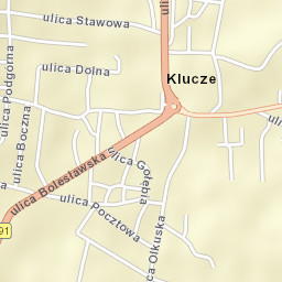 Klucze Street Map