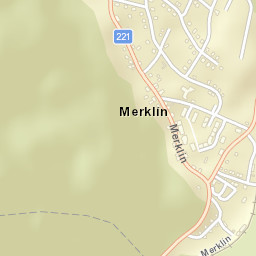 Merklín Street Map