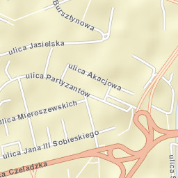 Będzin Street Map