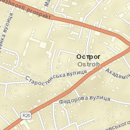 Ostroz’ka Mis’krada Street Map