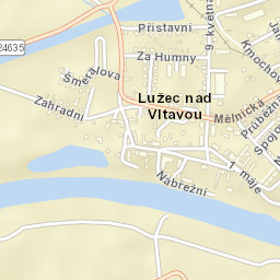 Lužec nad Vltavou Street Map