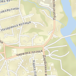 Korostyshiv Street Map