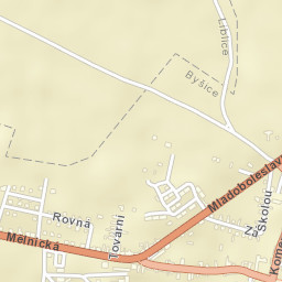 Byšice Street Map