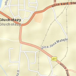 Głuchołazy Street Map