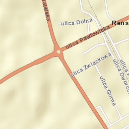Reńska Wieś Street Map