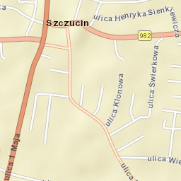 Szczucin Street Map