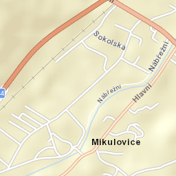 Mikulovice Street Map