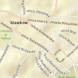 Sławków Street Map