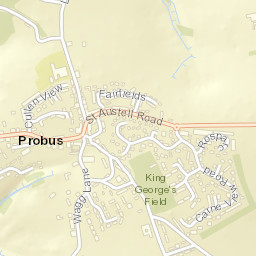 Probus Street Map