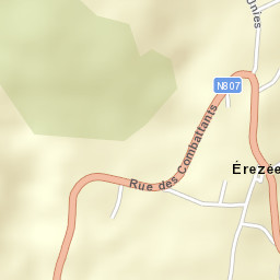 Érezée Street Map