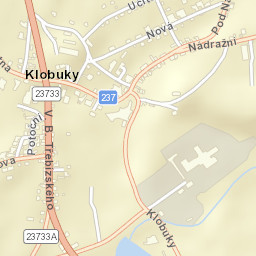 Klobuky Street Map