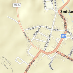 Smidary Street Map