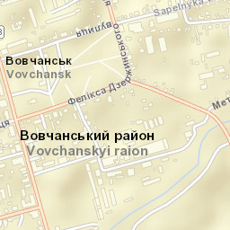 Vovchans’k Street Map