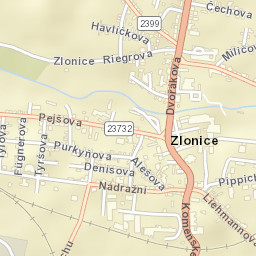 Zlonice Street Map