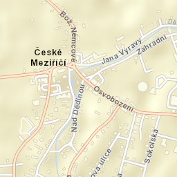 České Meziříčí Street Map
