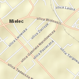 Mielec Street Map