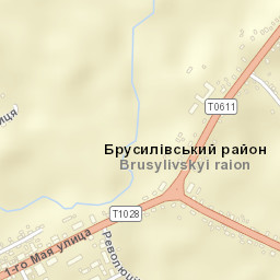 Brusyliv Street Map