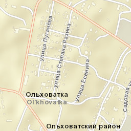 Ol’khovatka Street Map