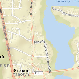 Yahotyn Street Map
