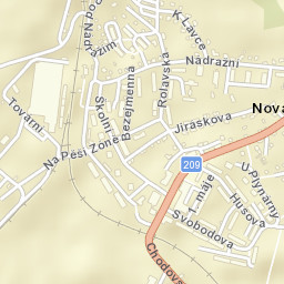 Nová Role Street Map