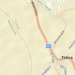 Tišice Street Map