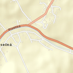 Písečná Street Map