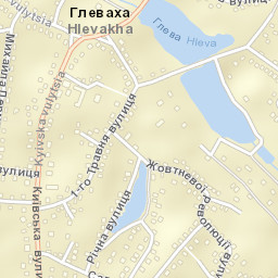 Hlevakha Street Map