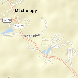 Měcholupy Street Map