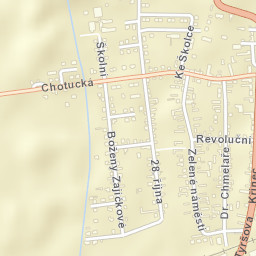 Křinec Street Map