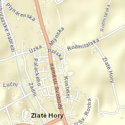 Zlaté Hory Street Map