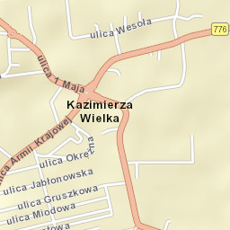 Kazimierza Wielka Street Map