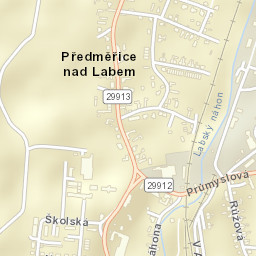 Předměřice nad Labem Street Map