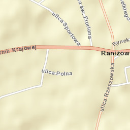 Raniżów Street Map