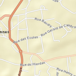 Florennes Street Map