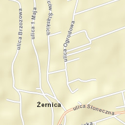 Żernica Street Map