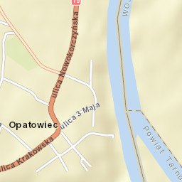 Opatowiec Street Map