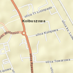 Kolbuszowa Street Map