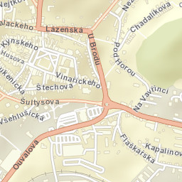 Slaný Street Map