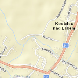 Kostelec nad Labem Street Map