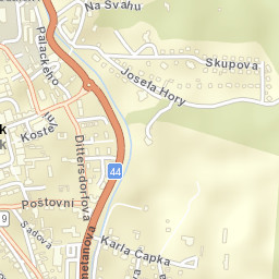 Jeseník Street Map