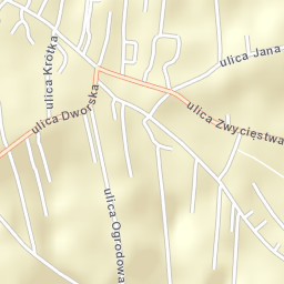 Paniówki Street Map